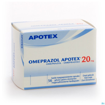 Omeprazol apotex caps  56 x 20 mg