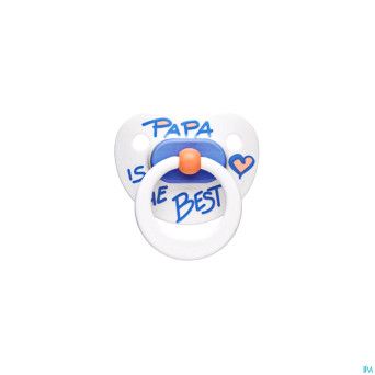 Bibi sucette papa 12mois pastel