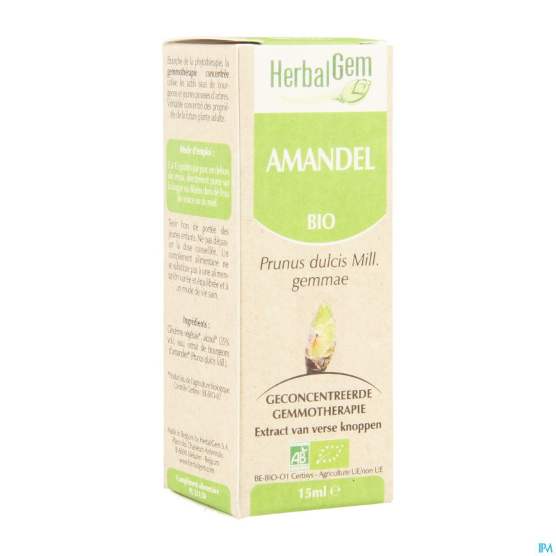 Herbalgem amande douce    macerat 15ml