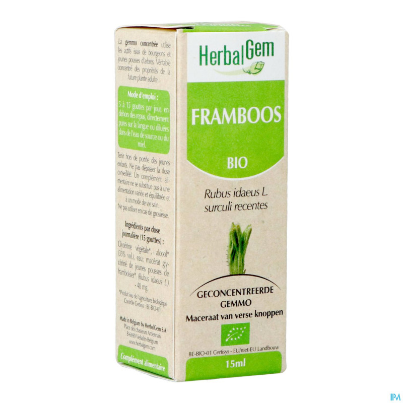 Herbalgem framboisier    macerat 15ml
