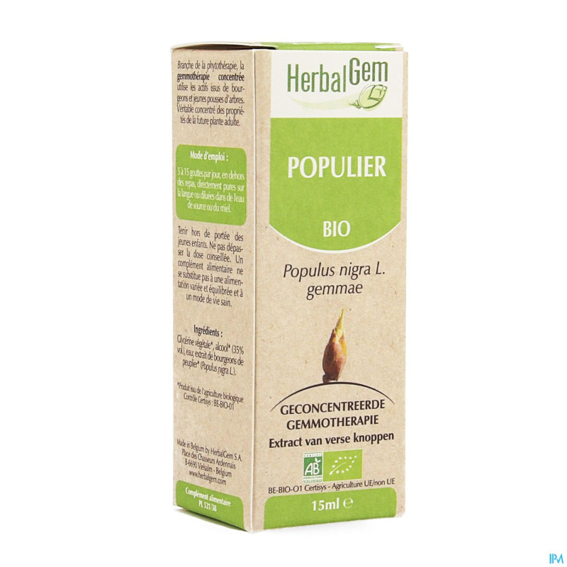 Herbalgem peuplier    macerat 15ml