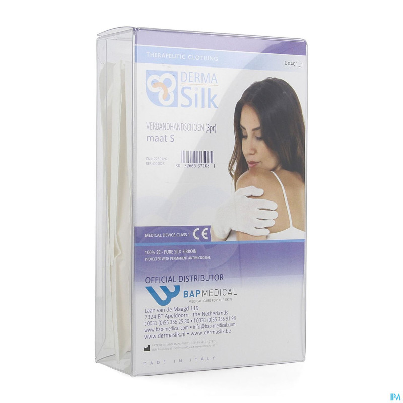 Dermasilk gants small    3paires 3017263