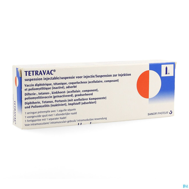 Tetravac ser premplie 0,5ml ud + 1 aig separee