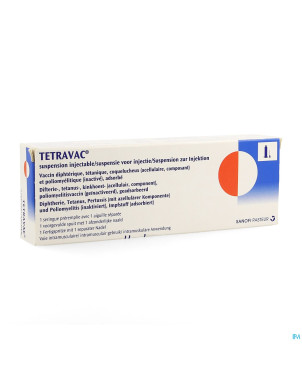 Tetravac ser premplie 0,5ml ud + 1 aig separee