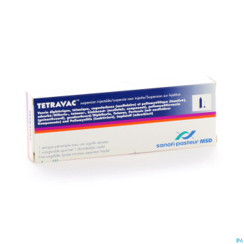 Tetravac ser premplie 0,5ml ud + 1 aig separee