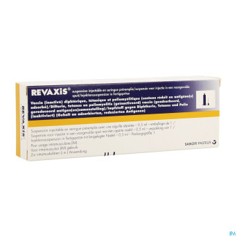 Revaxis ser preremplie 0,5ml ud + 1 aig separee