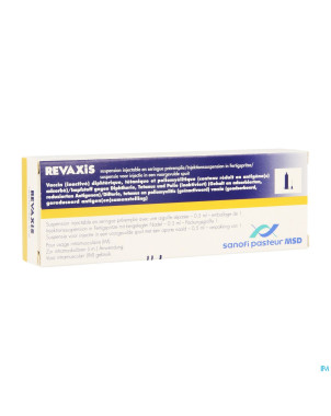 Revaxis ser preremplie 0,5ml ud + 1 aig separee