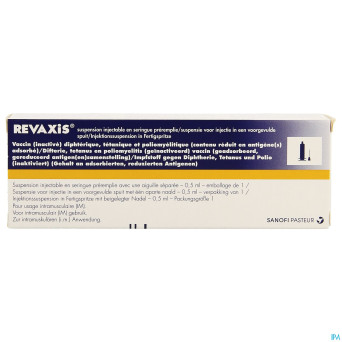 Revaxis ser preremplie 0,5ml ud + 1 aig separee