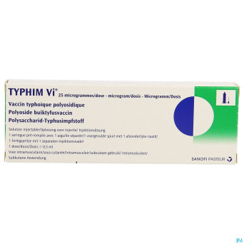 Typhim vi 25mcg/dose ser prer. 1 x 0,5ml+1 aig sep