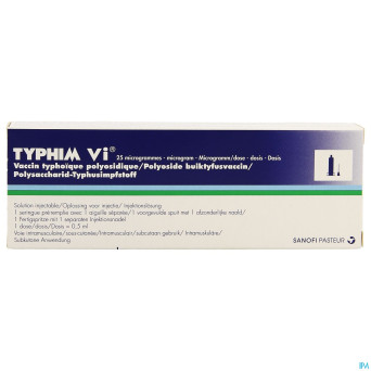 Typhim vi 25mcg/dose ser prer. 1 x 0,5ml+1 aig sep