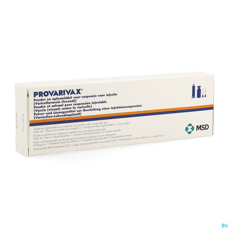 Provarivax ser preremplie + 2 aiguilles