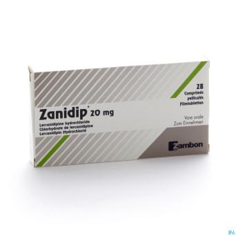 Zanidip comp 28 x 20 mg
