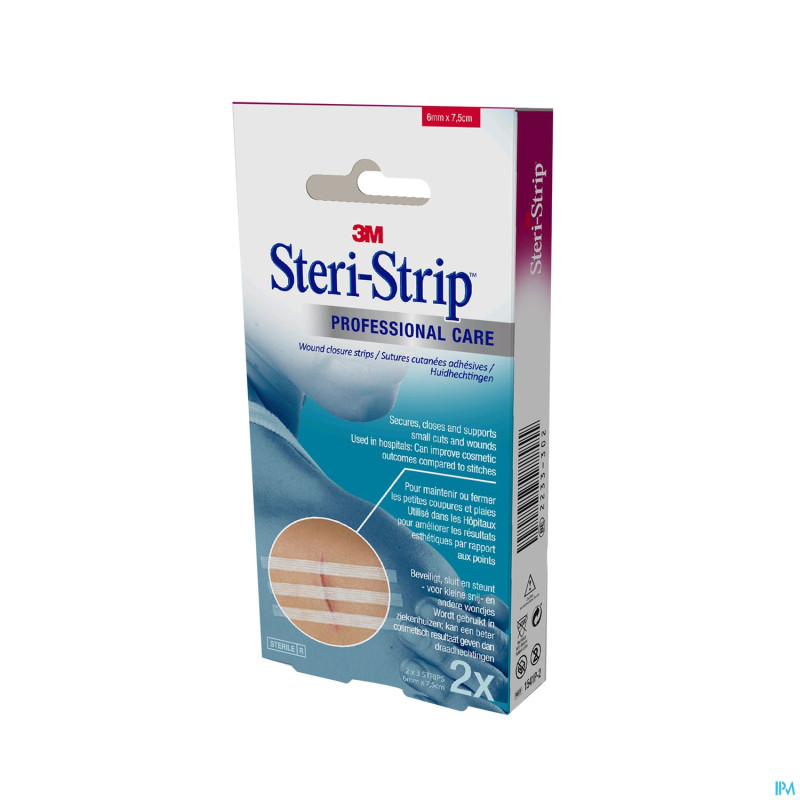Steri-strip suture cutan. st 6x 75mm  2x 5 1541p-2