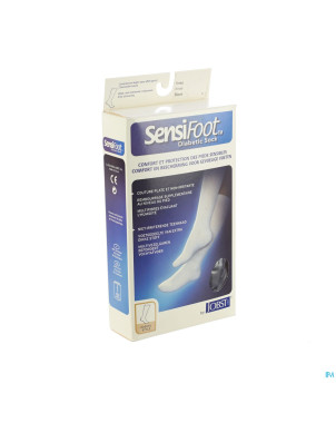 Sensifoot bas genou pied diabet. noir  1p  s 77132
