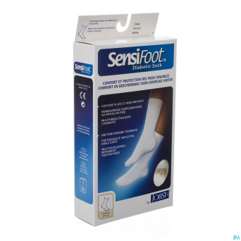 Sensifoot chaussette pied diabet.blanc 1p  m 77146