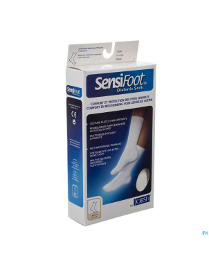 Sensifoot chaussette pied diabet.blanc 1p xl 77148