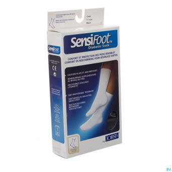 Sensifoot chaussette pied diabet.noir  1p xl 77148