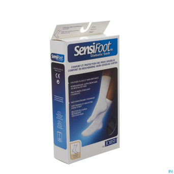 Sensifoot chaussette pied diabet.noir  1p  m 77146