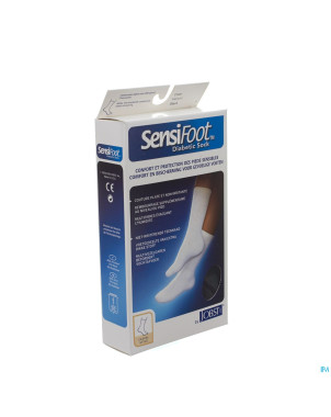 Sensifoot chaussette pied diabet.noir  1p  m 77146