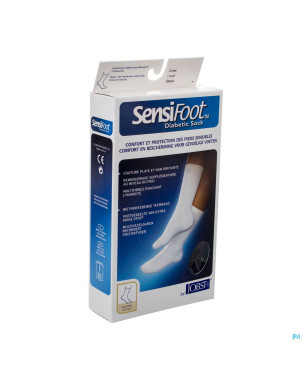 Sensifoot chaussette pied diabet.noir  1p  l 77147