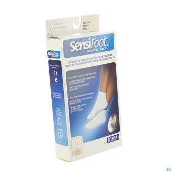 Sensifoot sockette pied diabet. blanc  1p  m 79759