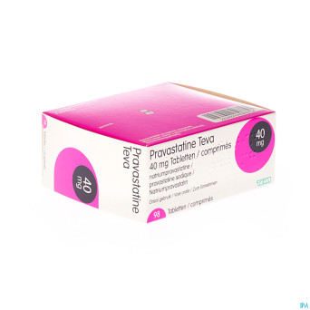 Pravastatine teva 40 mg tabl 98