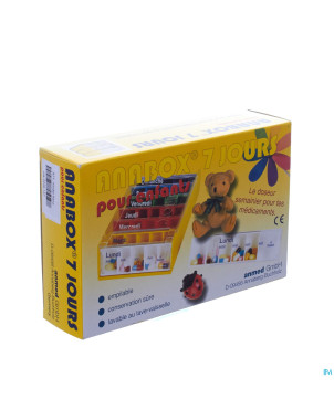 Anabox pilbox enfant 7 jours fr