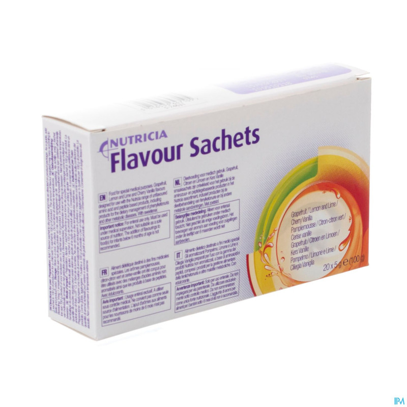 Flavour cerise-vanille   sachet 20x5g