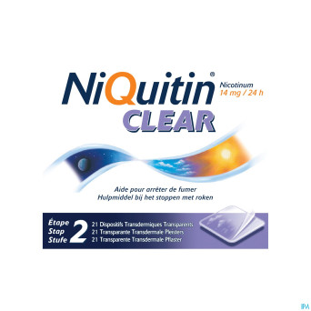 Niquitin clear patches 21 x 14 mg