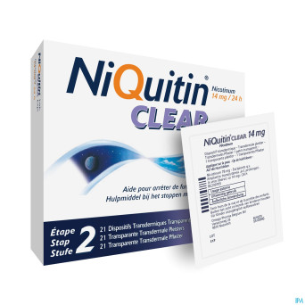 Niquitin clear patches 21 x 14 mg