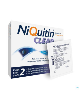 Niquitin clear patches 21 x 14 mg