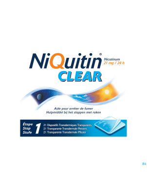 Niquitin clear patches 21 x 21 mg