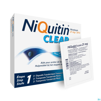 Niquitin clear patches 21 x 21 mg