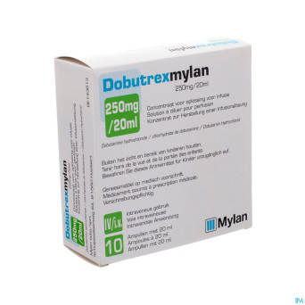 Dobutrexviatris fl inj 10x250mg/20ml