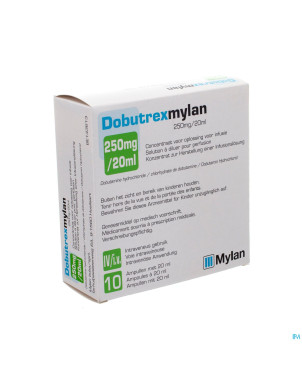 Dobutrexviatris fl inj 10x250mg/20ml
