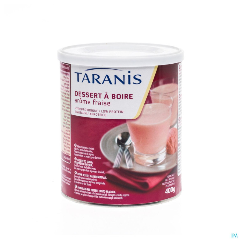 Taranis dessert boire fraise pdr 400g 4605 revogan