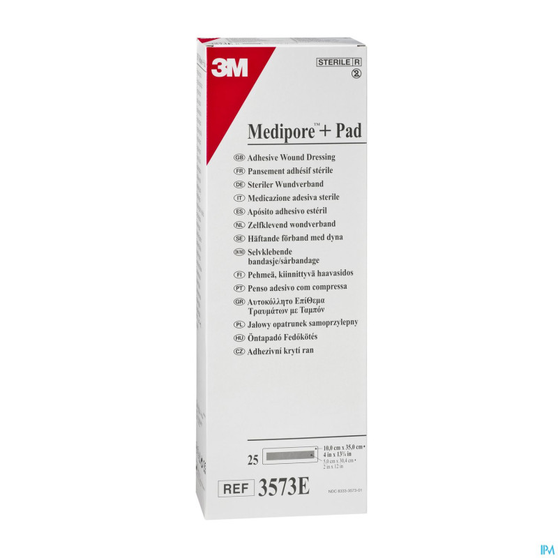 Medipore + pad 3m    10x35,0cm 25 3573e