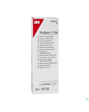 Medipore + pad 3m    10x35,0cm 25 3573e