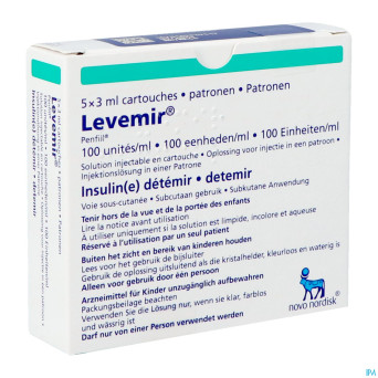 Levemir penfill 5x3ml 100 u/ml
