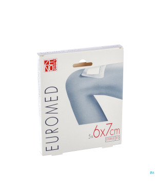 Euromed  6x 7cm 5 pansement d'ile adh steril