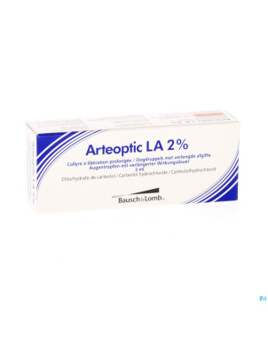 Arteoptic la 2% collyre fl 1x3ml 20 mg/ml