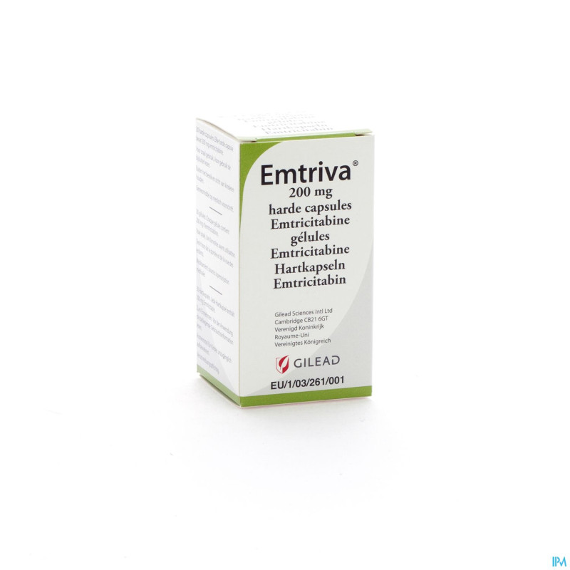 Emtriva 200mg gel 30 x 200 mg