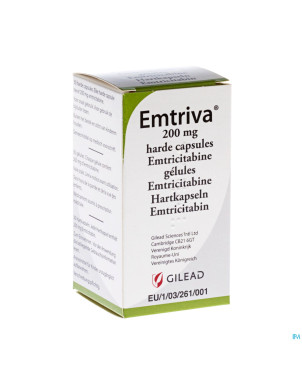 Emtriva 200mg gel 30 x 200 mg