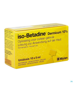 Iso betadine derm 10% unidose fl 10x5ml