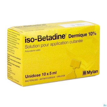Iso betadine derm 10% unidose fl 10x5ml