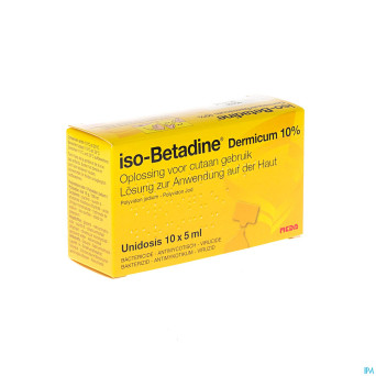Iso betadine derm 10% unidose fl 10x5ml