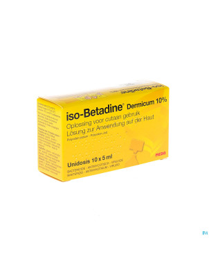 Iso betadine derm 10% unidose fl 10x5ml