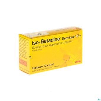 Iso betadine derm 10% unidose fl 10x5ml