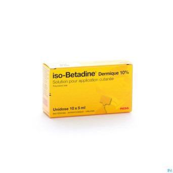 Iso betadine derm 10% unidose fl 10x5ml