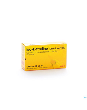 Iso betadine derm 10% unidose fl 10x5ml